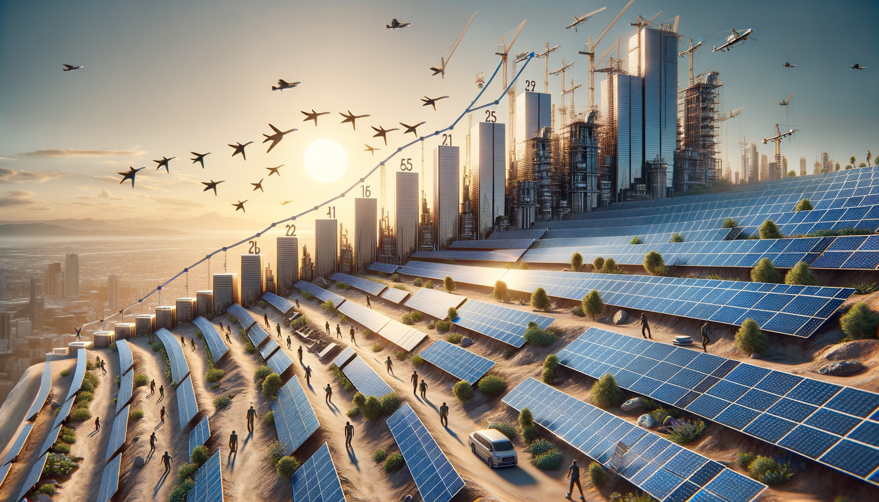 Il lavoro solare è in rapida crescita